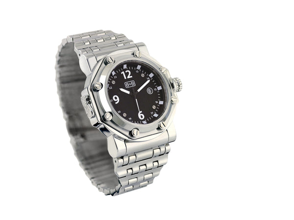 WCH10A military watch with solid stainless bracelet